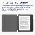 kwmobile Case for Tolino Vision 6 Cover eReader Case Faux Leather with Auto Sleep Function
