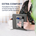kwmobile Protective Case Compatible with Tolino Vision 6 Flip Case - Cover with Hand Strap