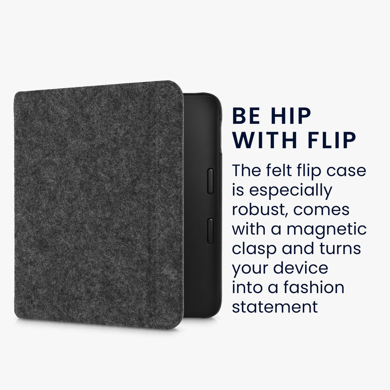 Felt fabric case compatible with Tolino Vision 6