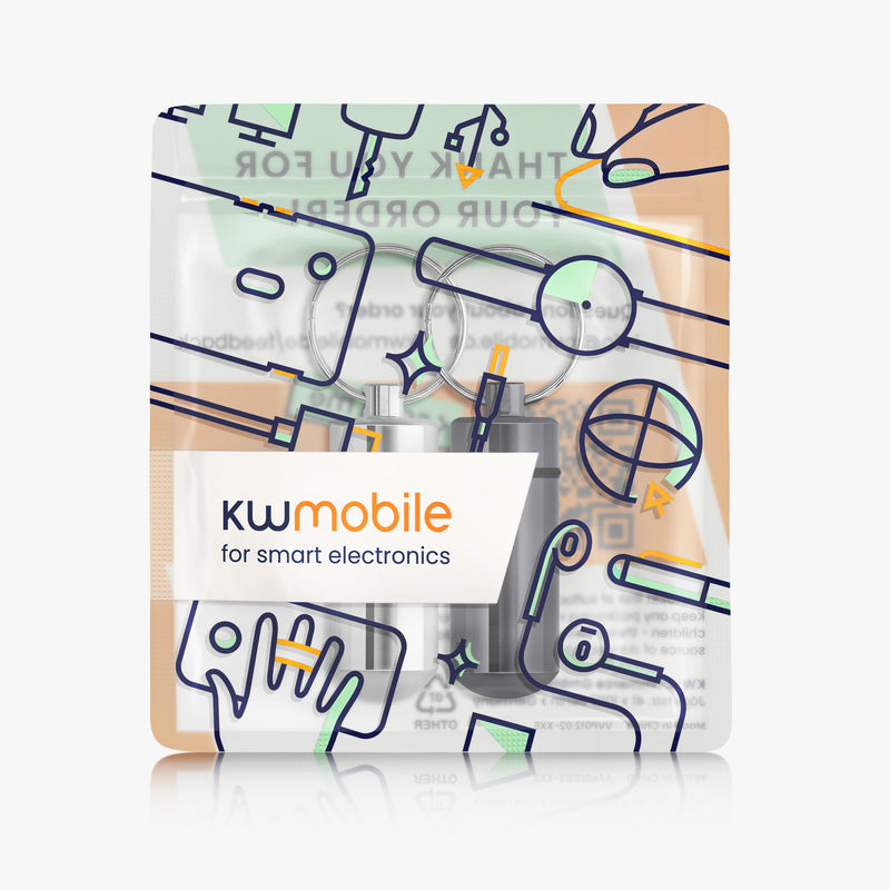 kwmobile Metal Pill Box with Ring, Capsule Box for Medications