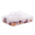 kwmobile Kunststoff Medikamentenbox mit 8 Fächern - Tablettenbox 7,5 x 6,3 x 2,5 cm - Tablettendose Box - Pillendose Dose Matt Transparent Matt Transparent  [dsg01]