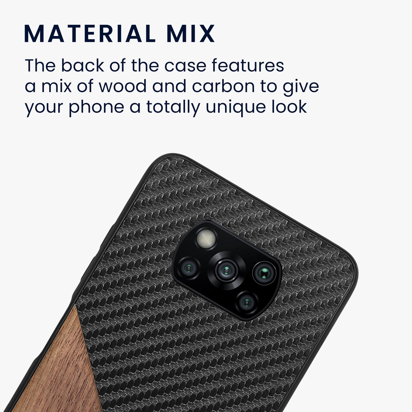 kwmobile Case Compatible with Xiaomi Poco X3 NFC / Poco X3 Pro - Phone Case - Phone Protective Cover - Smartphone Cover