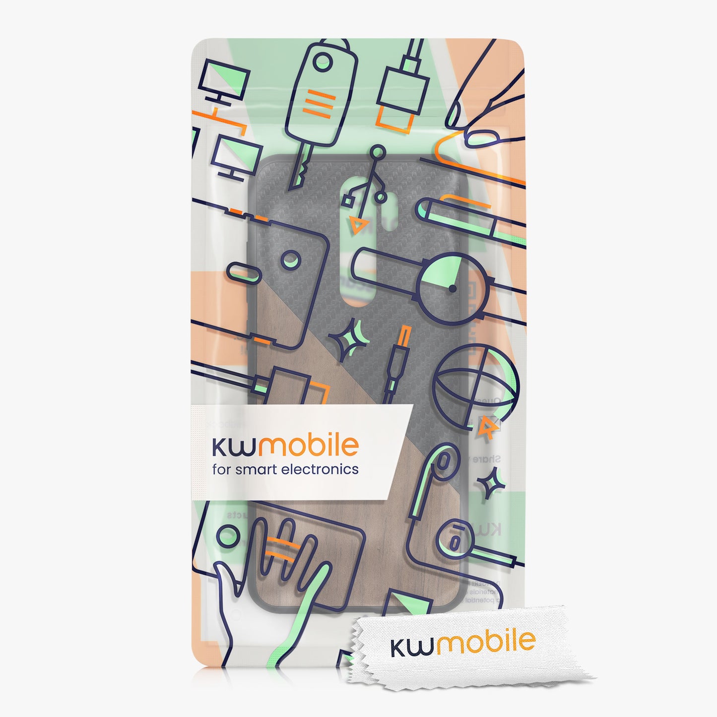 kwmobile Case Compatible with Xiaomi Redmi Note 8 Pro - Cell Phone Case - Mobile Phone Protective Cover - Smartphone Cover