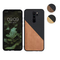 kwmobile Hülle kompatibel mit Xiaomi Redmi Note 8 Pro - Handyhülle - Handy Schutzhülle - Smartphone Cover - Hellbraun Schwarz Hellbraun  [dsg03]