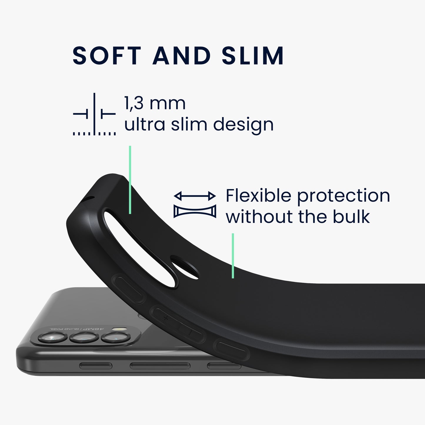 kwmobile Case for Motorola Moto E40 - Wireless Charging - Protective Cover