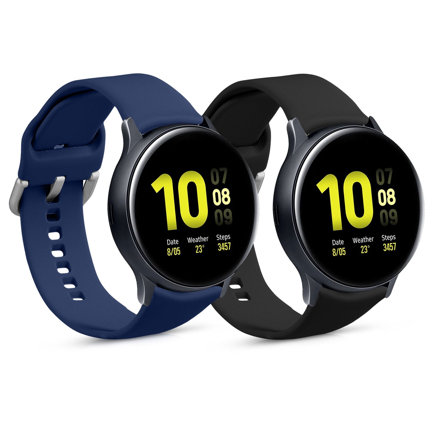 kwmobile Watch Strap for Samsung Galaxy Active 2 / Watch 4 / 5 / 6 Galaxy Watch 7 / FE Strap Fitness Tracker Band Set Replacement Strap Smartwatch