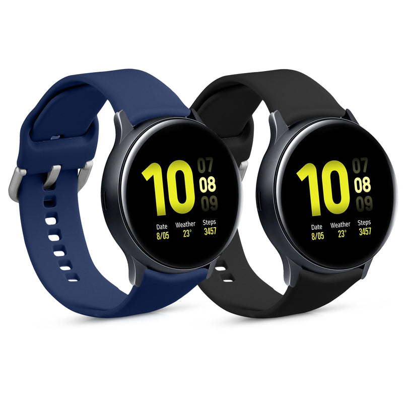 kwmobile Watch Strap for Samsung Galaxy Active 2 / Watch 4 / 5 / 6 Galaxy Watch 7 / FE Strap Fitness Tracker Band Set Replacement Strap Smartwatch