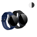 kwmobile 2x Uhrenarmband für Samsung Galaxy Active 2 / Watch 4 / 5 / 6 Galaxy Watch 7 / FE Armband - Fitnesstracker Band Set aus TPU Silikon - Ersatzarmband Smartwatch - Schwarz Dunkelblau Schwarz  