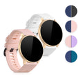 kwmobile 2x Uhrenarmband für AGPTEK LW11 Armband - Fitnesstracker Band Set aus TPU Silikon - Ersatzarmband Smartwatch - Petrol Dunkelblau Petrol  