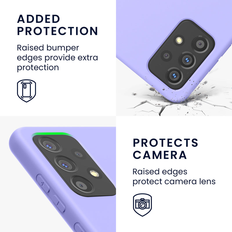 kwmobile Case Compatible with Samsung Galaxy A52 / A52 5G / A52s 5G - Protective Wireless Charging Cover - Case