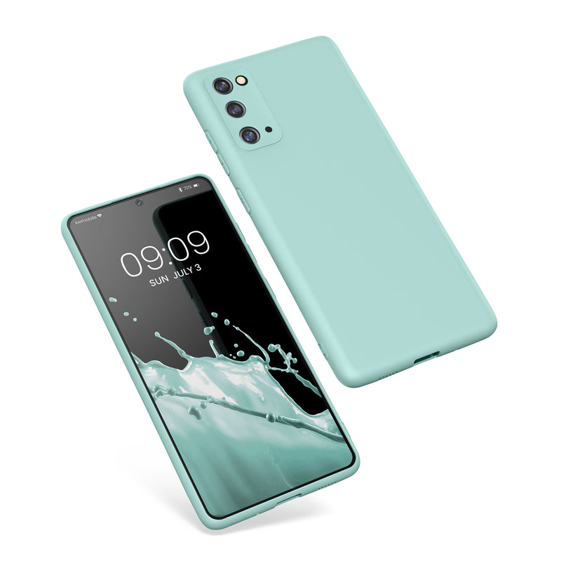 Slim Rubberized Silicone Case for Samsung Galaxy S20 FE in Cool Mint