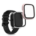 kwmobile Glass Case for Huami Amazfit GTS 2 Mini Protective Cover Fullbody Fitness Tracker Case Set