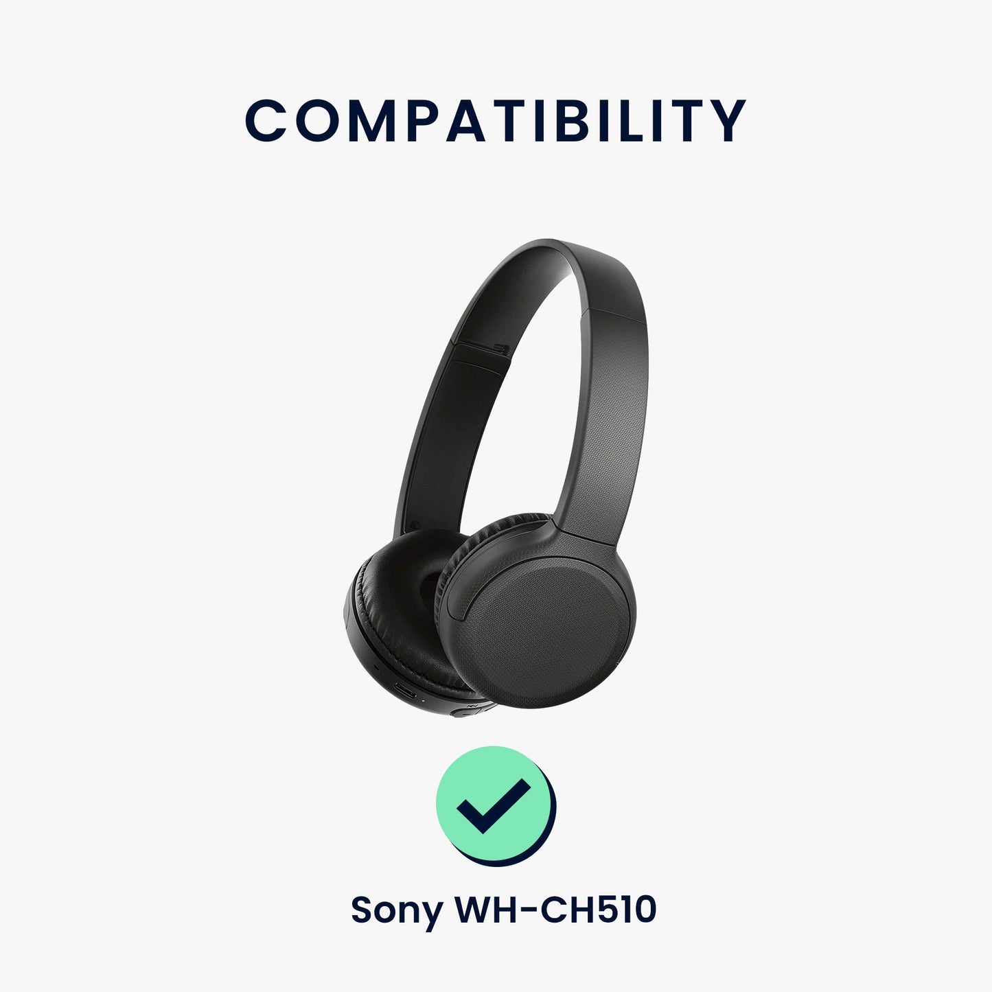 kwmobile Ear Pads for Sony WH-CH510 Earpads Replacement Headphone Spare Parts Over Ear Headphones