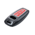 kwmobile Car Key Cover Compatible with Audi A6 A7 A8 Q7 Q8 3-Button Car Key Keyless Hardcase Protective Cover Shell