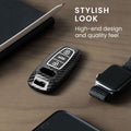 kwmobile Car Key Cover Compatible with Audi A6 A7 A8 Q7 Q8 3-Button Car Key Keyless Hardcase Protective Cover Shell