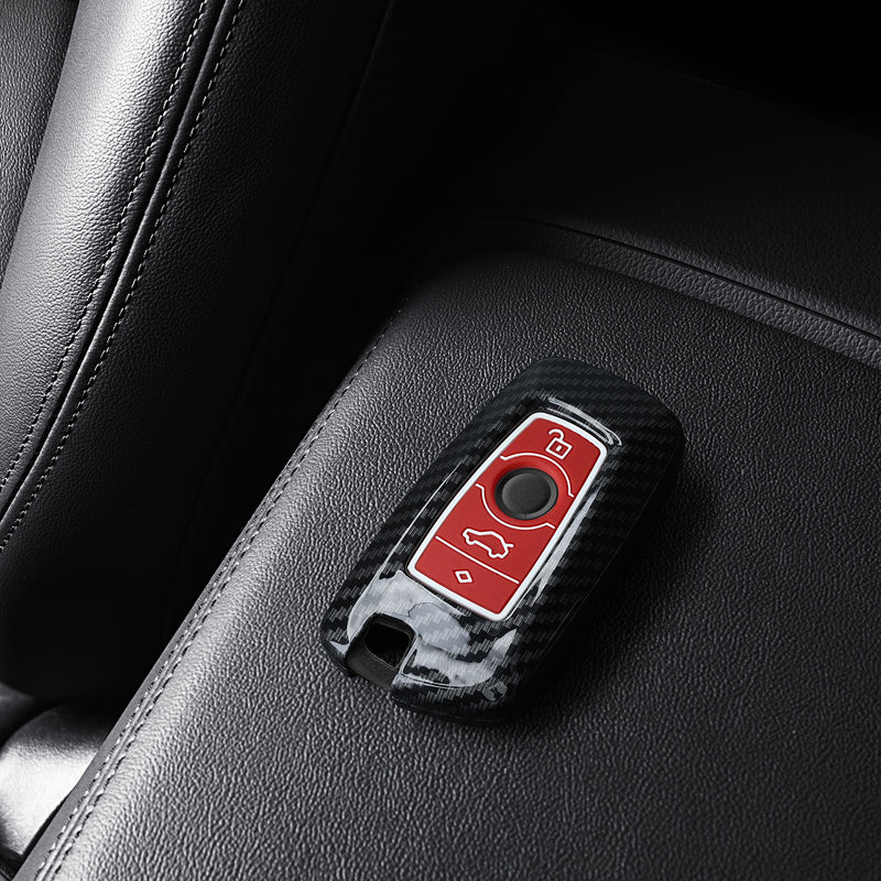 kwmobile Car Key Cover Compatible with BMW 3-Button Smart Key (Keyless Go Only) Hard Cover Protective Case Key Shell Cover