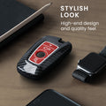 kwmobile Car Key Cover Compatible with BMW 3-Button Smart Key (Keyless Go Only) Hard Cover Protective Case Key Shell Cover