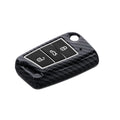 kwmobile Car Key Shell compatible with VW Golf 7 MK7 3-Button Car Key Hard Case Protective Cover Key Fob Cover