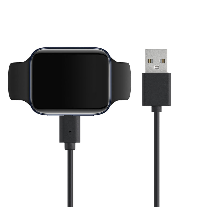 kwmobile USB Cable Charger compatible with Oppo Watch 2 (42mm 46mm) / Watch X / Watch 4 Pro Charging Cable - Smartwatch Replacement Cable - Fitness Tracker Charging Cable