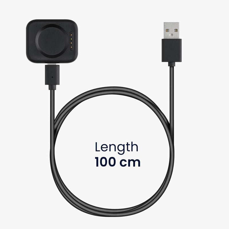 kwmobile USB Cable Charger compatible with Oppo Watch 2 (42mm 46mm) / Watch X / Watch 4 Pro Charging Cable - Smartwatch Replacement Cable - Fitness Tracker Charging Cable