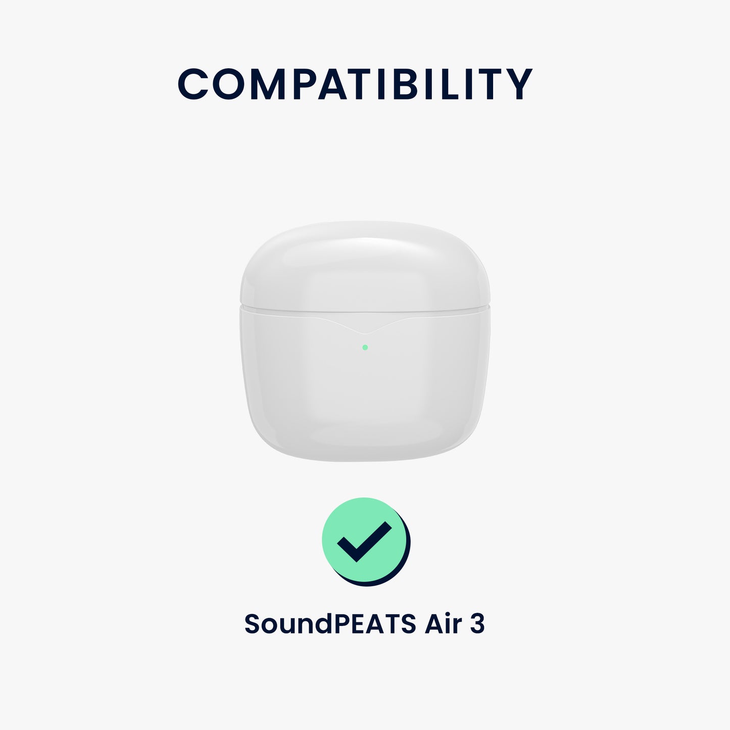 kwmobile Case Compatible with SoundPeats Air 3 Earphones Case Protective Cover