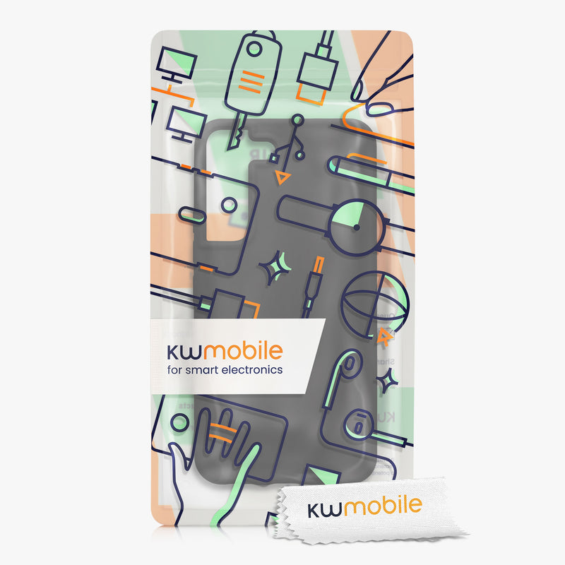 kwmobile Protective Cover compatible with Samsung S22 Case Silicone Case Phone Cover Soft Surface Wireless Charging