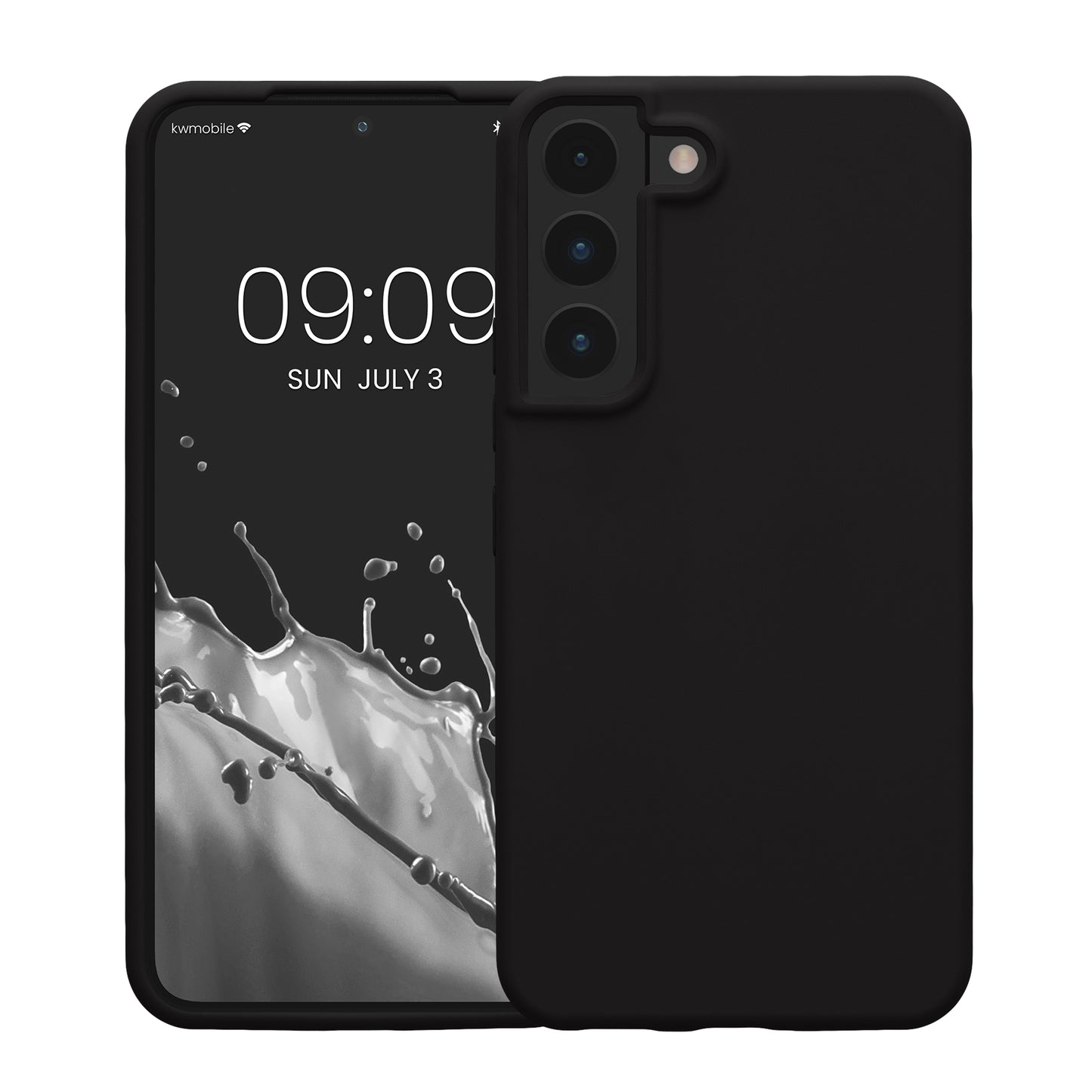 kwmobile Protective Cover compatible with Samsung S22 Case Silicone Case Phone Cover Soft Surface Wireless Charging
