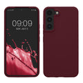 kwmobile Protective Cover compatible with Samsung S22 Case Silicone Case Phone Cover Soft Surface Wireless Charging