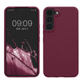 kwmobile Protective Cover compatible with Samsung S22 Case Silicone Case Phone Cover Soft Surface Wireless Charging