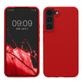 kwmobile Protective Cover compatible with Samsung S22 Case Silicone Case Phone Cover Soft Surface Wireless Charging