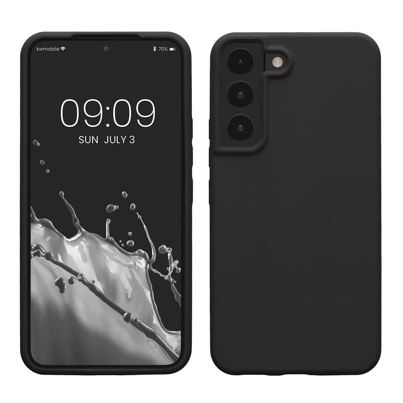 kwmobile Protective Cover compatible with Samsung S22 Case Silicone Case Phone Cover Soft Surface Wireless Charging