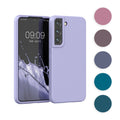 kwmobile Schutzhülle kompatibel mit Samsung S22 Hülle - Silikon Case Handyhülle S22 - Handyhülle Samsung S22 weiche Oberfläche - kabelloses Laden - Pastell Koralle Pastell Koralle  