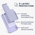 kwmobile Protective Cover compatible with Samsung S22 Case Silicone Case Phone Cover Soft Surface Wireless Charging