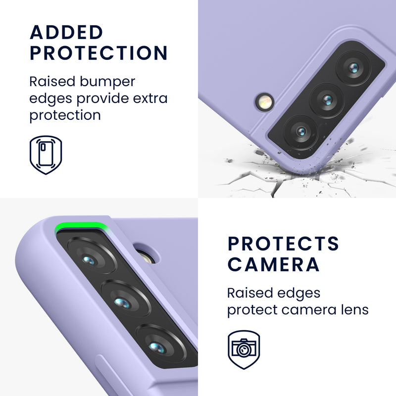 kwmobile Protective Cover compatible with Samsung S22 Case Silicone Case Phone Cover Soft Surface Wireless Charging