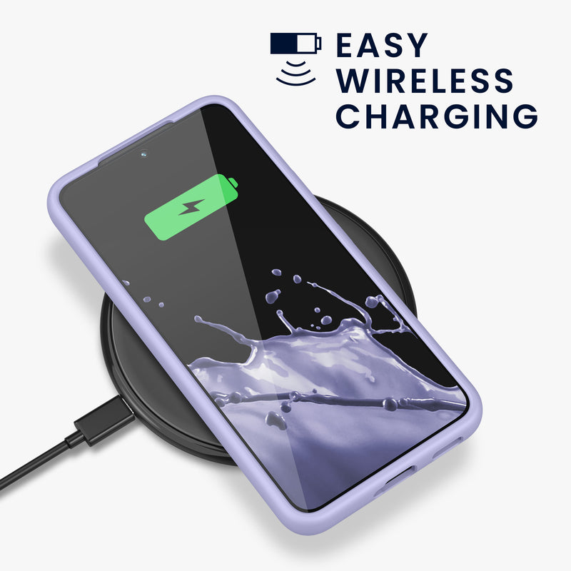 kwmobile Protective Cover compatible with Samsung S22 Case Silicone Case Phone Cover Soft Surface Wireless Charging