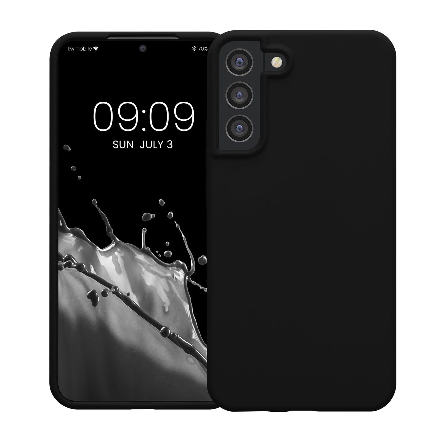 kwmobile Case for Samsung Galaxy S22 Plus - Silicone Case - Wireless Charging - Protective Cover