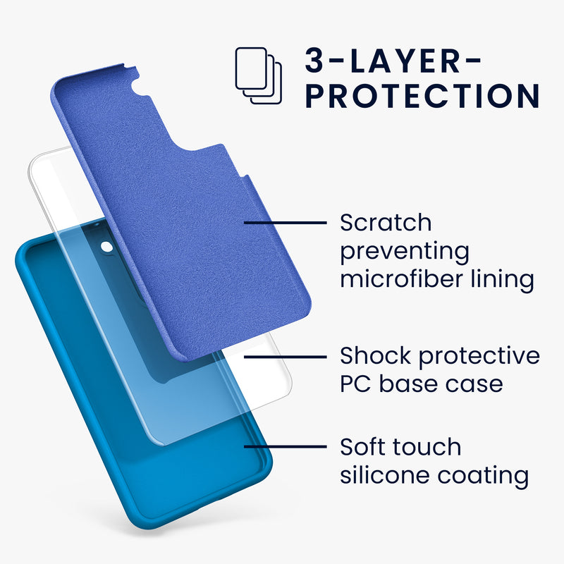 kwmobile Case for Samsung Galaxy S22 Plus - Silicone Case - Wireless Charging - Protective Cover
