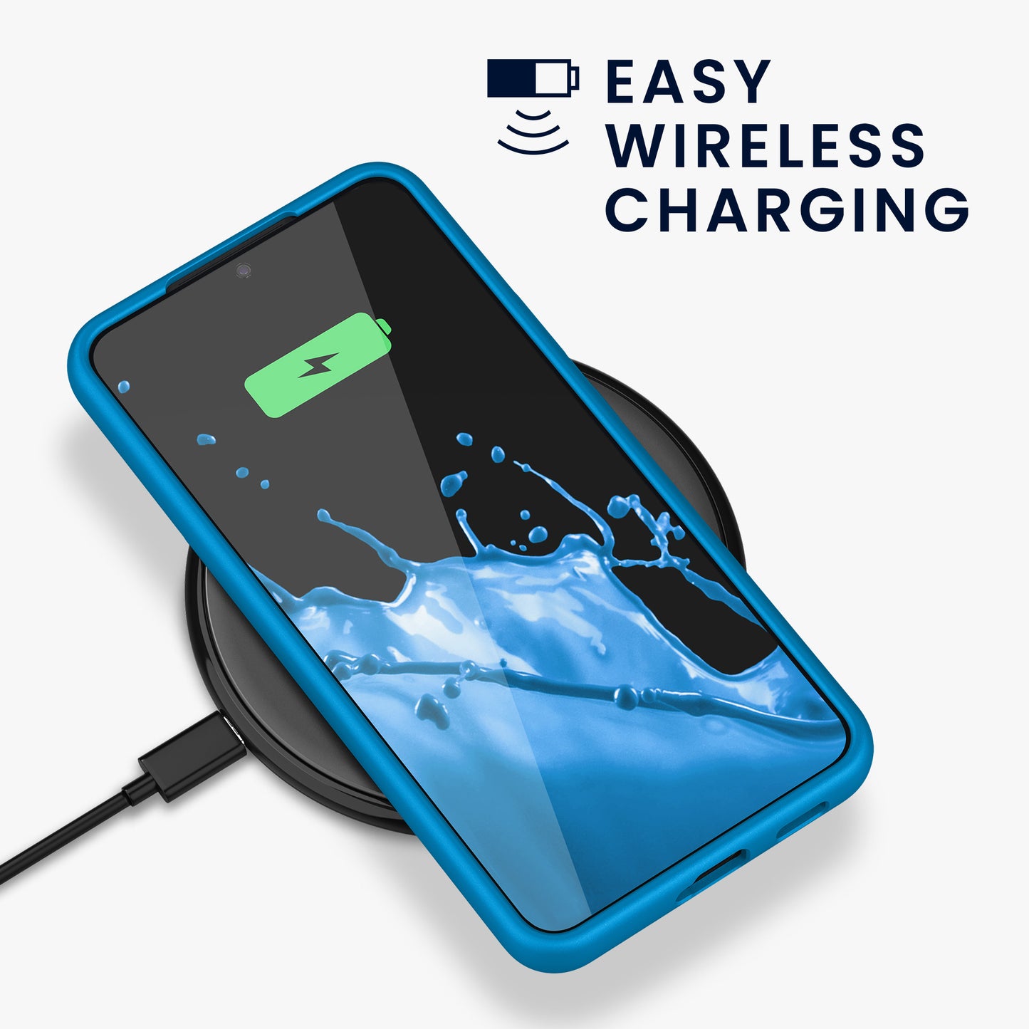 kwmobile Case for Samsung Galaxy S22 Plus - Silicone Case - Wireless Charging - Protective Cover