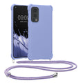 kwmobile Necklace Case compatible with OnePlus Nord 2 5G - Cover with Lanyard - Silicone Protective Case