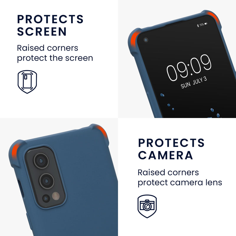 kwmobile Necklace Case compatible with OnePlus Nord 2 5G - Cover with Lanyard - Silicone Protective Case