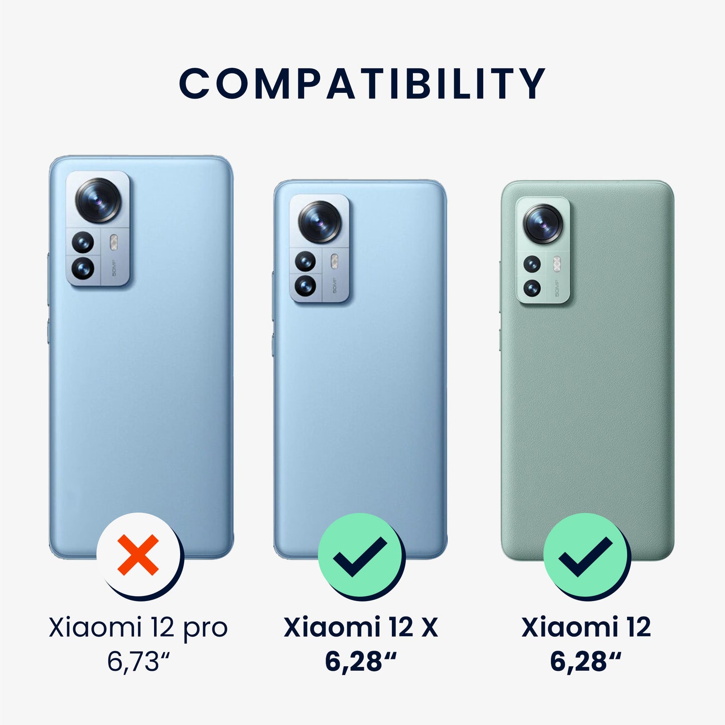 kwmobile Case Compatible with Xiaomi 12 / 12X Phone Cover TPU Phone Case Compass Vintage