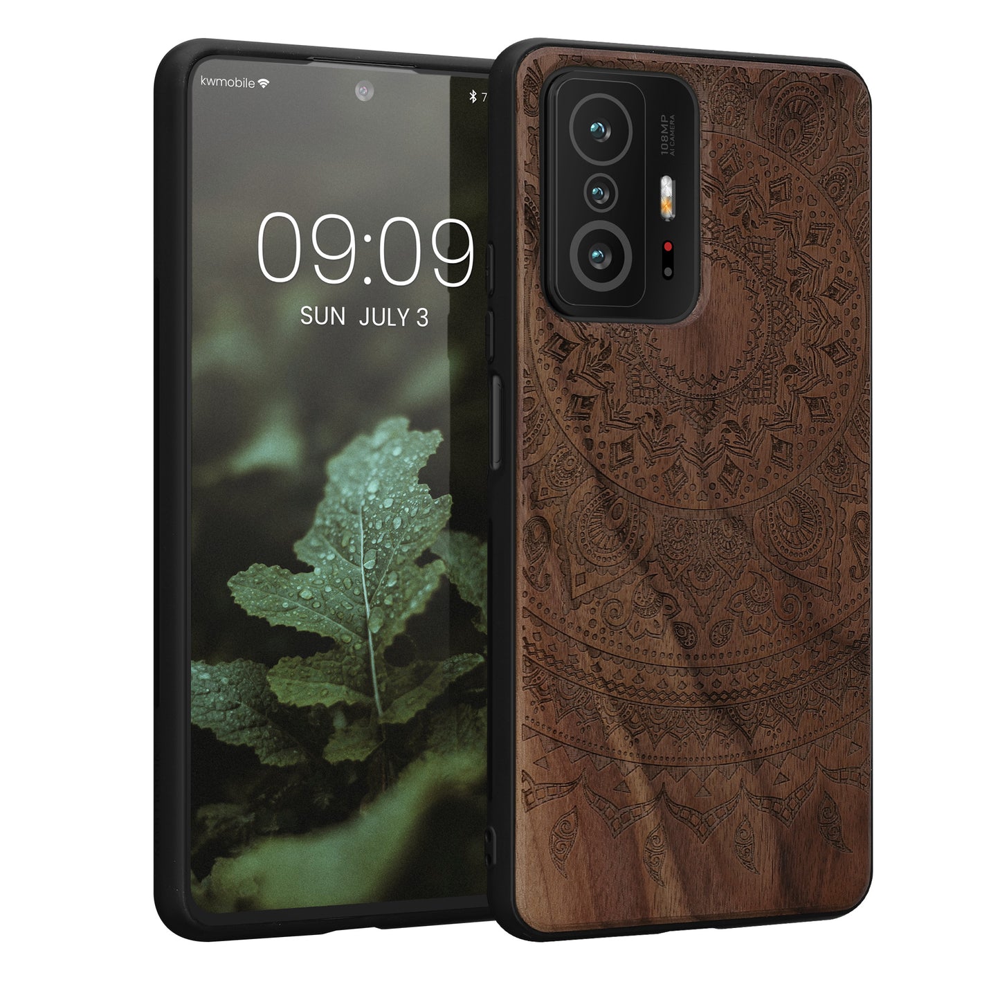 kwmobile Case Compatible with Xiaomi 11T / 11T Pro Case - Phone Cover - TPU Phone Case Compass Vintage