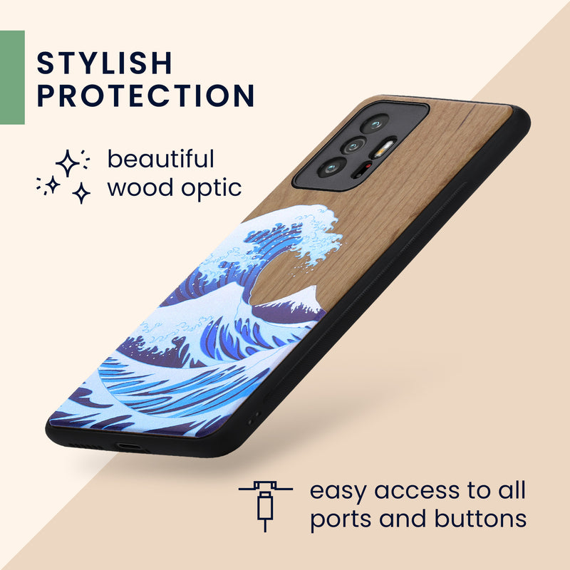 kwmobile Case Compatible with Xiaomi 11T / 11T Pro Case - Phone Cover - TPU Phone Case Compass Vintage