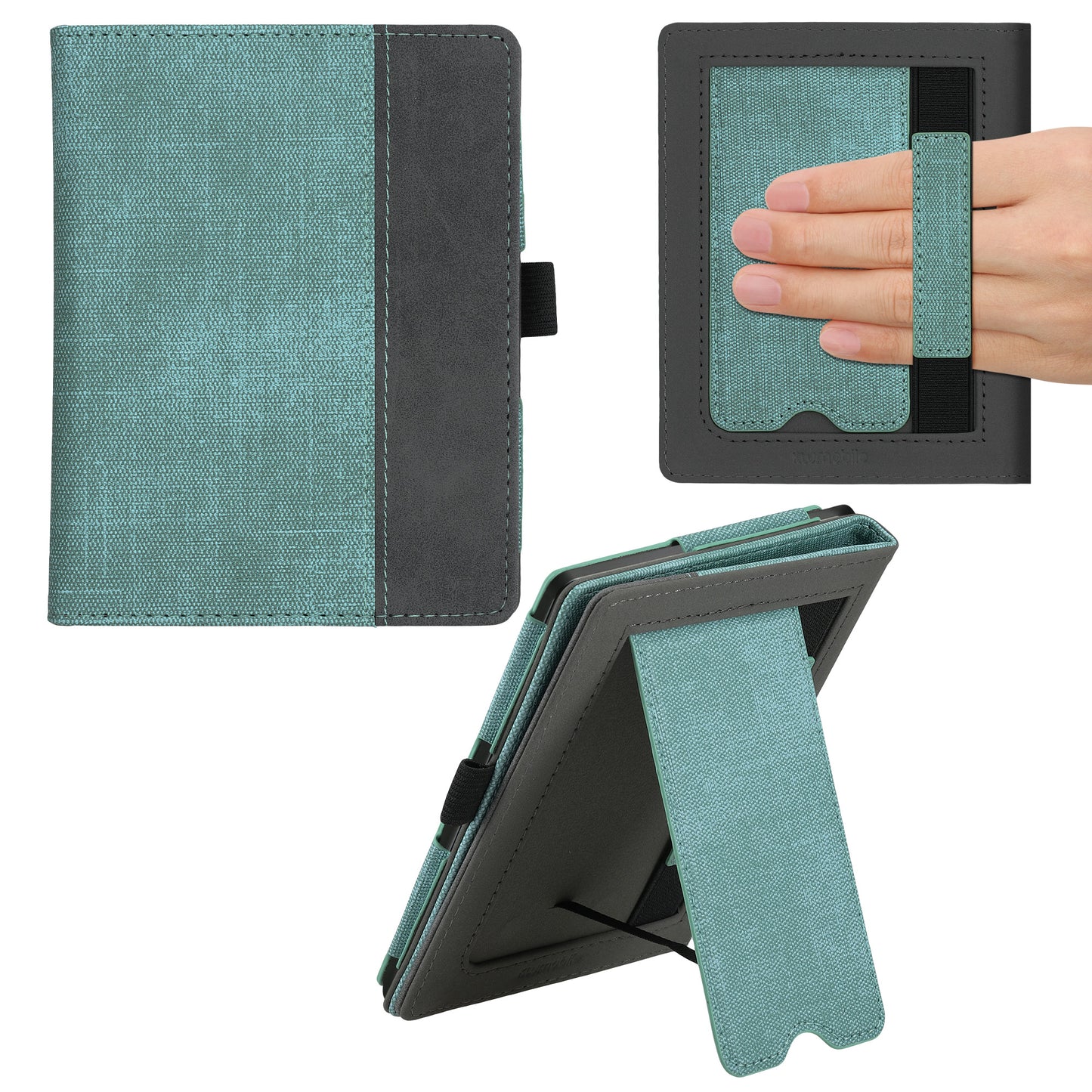 kwmobile Flip Case compatible with Kobo Aura Edition 1 - Hand Strap - Cover