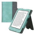 kwmobile Flip Hülle kompatibel mit Kobo Glo HD / Touch 2.0 - Handschlaufe - Cover Mintgrün Dunkelgrau Mintgrün  