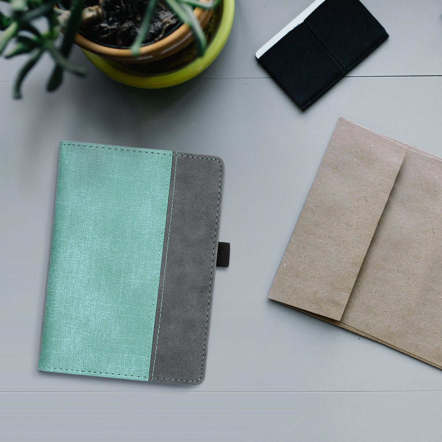 kwmobile Flip Case compatible with Kobo Glo HD / Touch 2.0 - Hand Strap - Cover