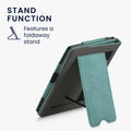 kwmobile Flip Case compatible with Kobo Aura Edition 2 - Hand Strap - Cover Dark Grey