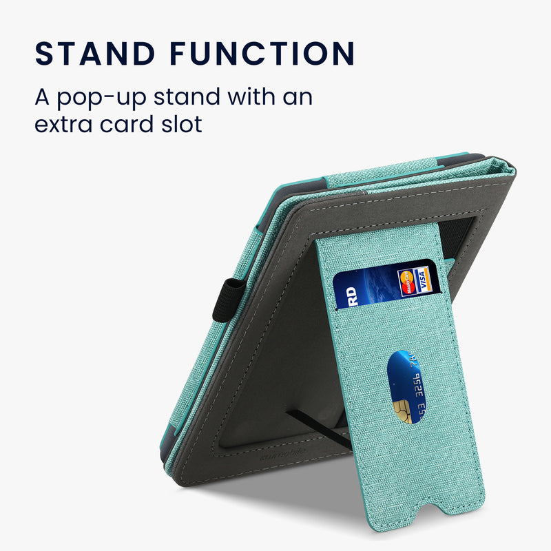 kwmobile Case Compatible with Kobo Nia Case - Flip Case with Hand Strap - Cover