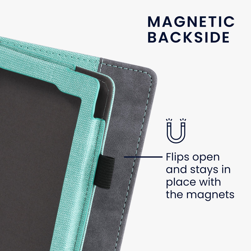 kwmobile Case Compatible with Kobo Nia Case - Flip Case with Hand Strap - Cover