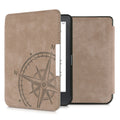 kwmobile Case Compatible with Kobo Clara HD - Faux Leather eReader Protective Cover